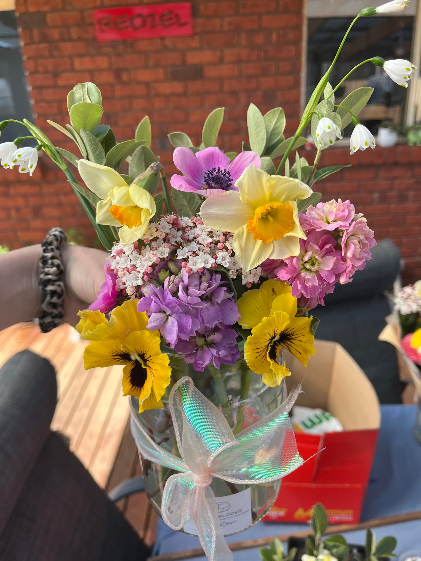 Seasonal Posie Jar