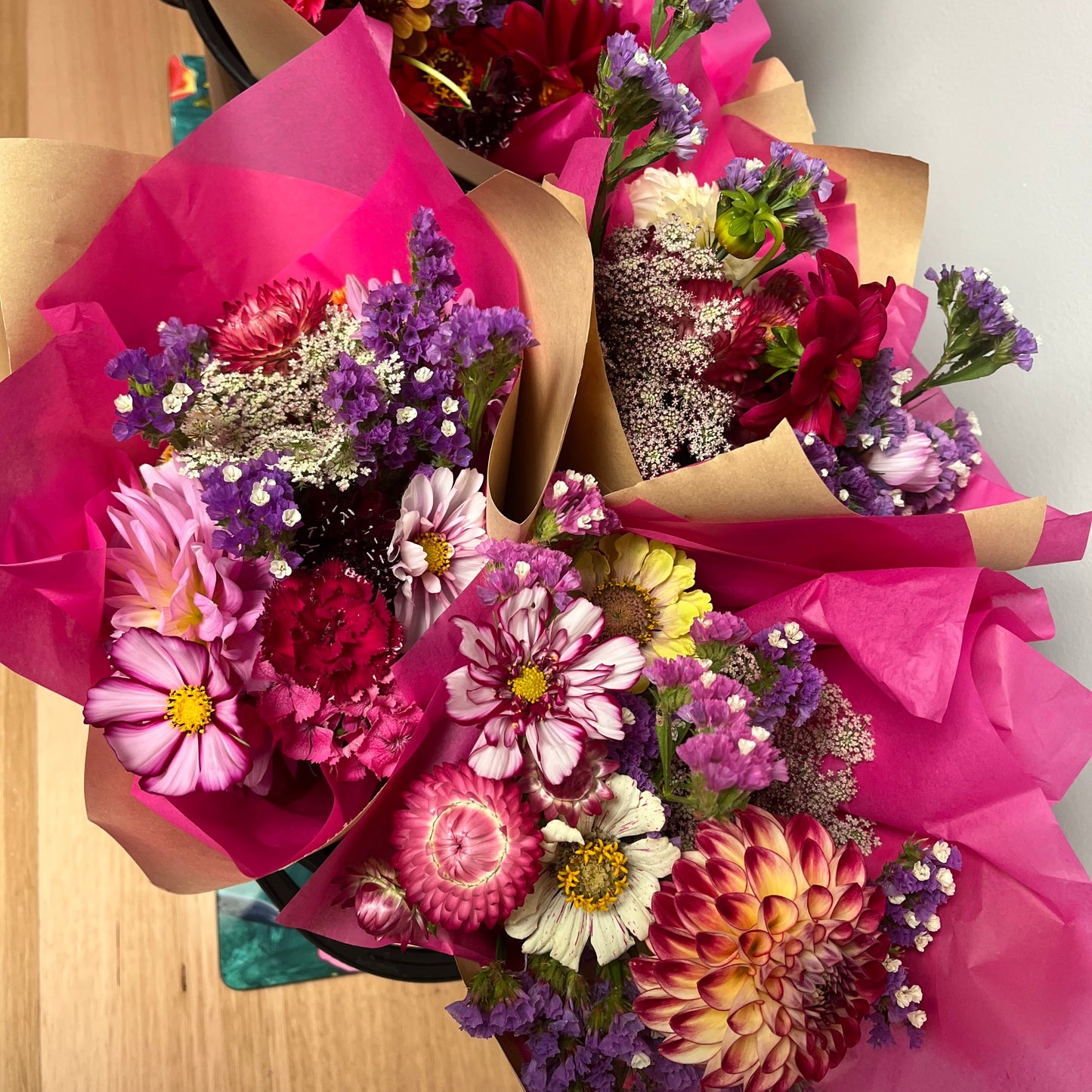 Wrapped Seasonal Arrangement