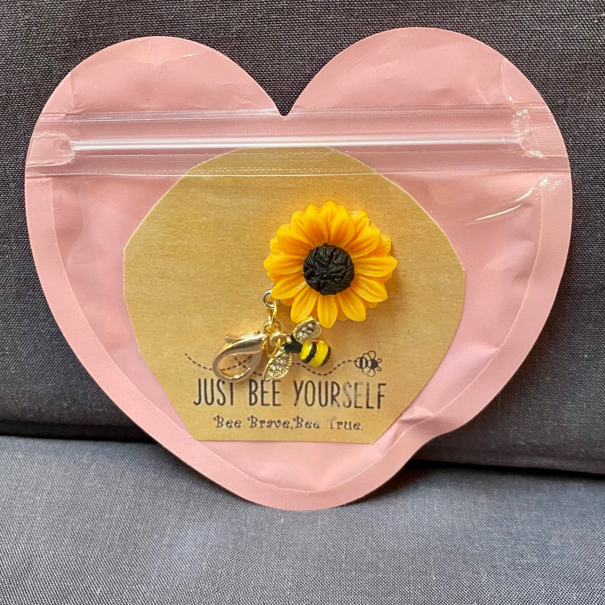 Just Bee Yourself Keyring
