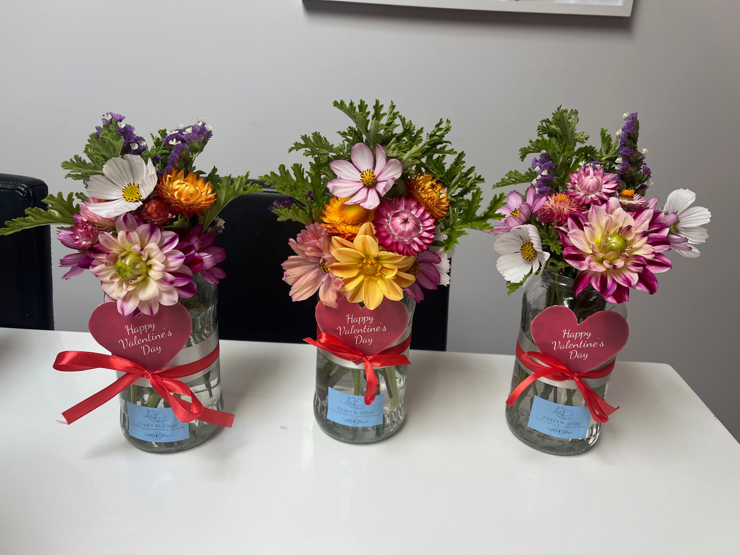 Small Seasonal Posie Jar