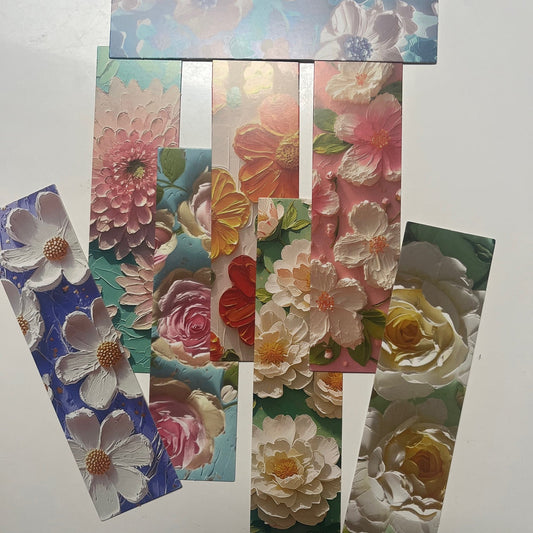 Floral Painting Style Boookmarks