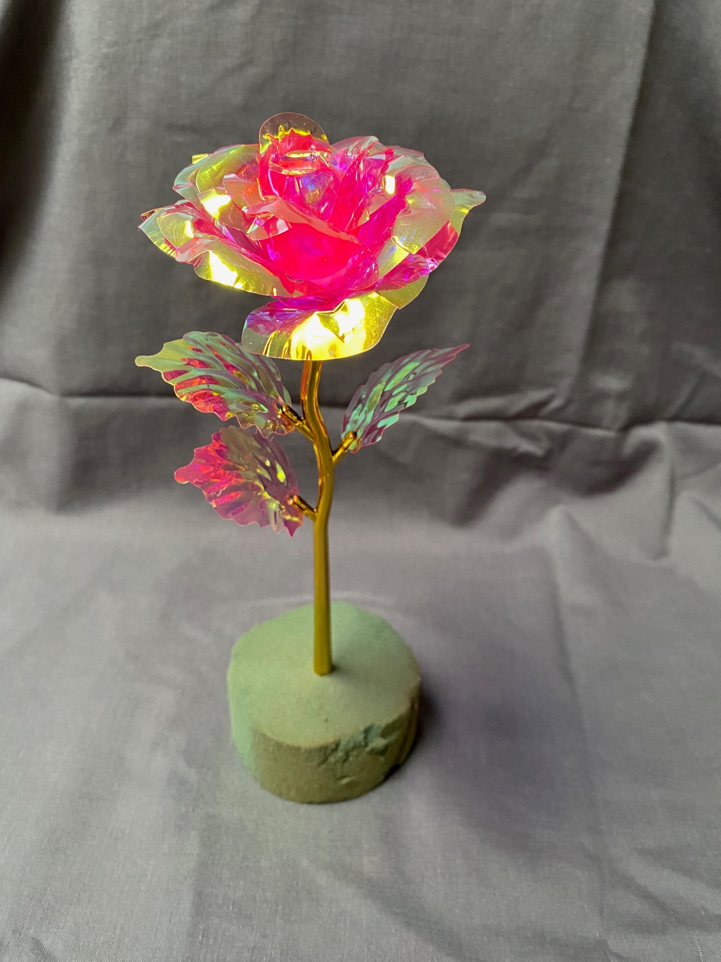Pink Iridescent Forever Rose *Single Rose*
