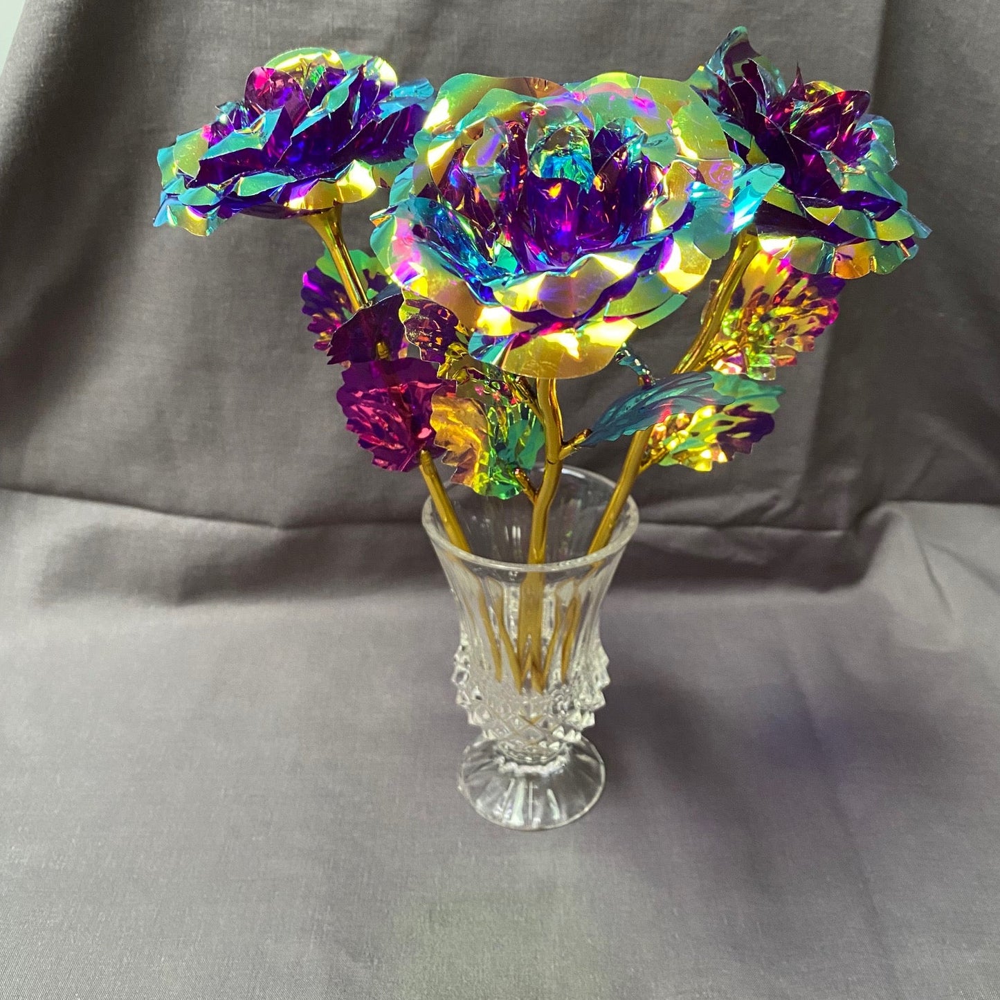 Purple Iridescent Forever Rose *Single Rose*