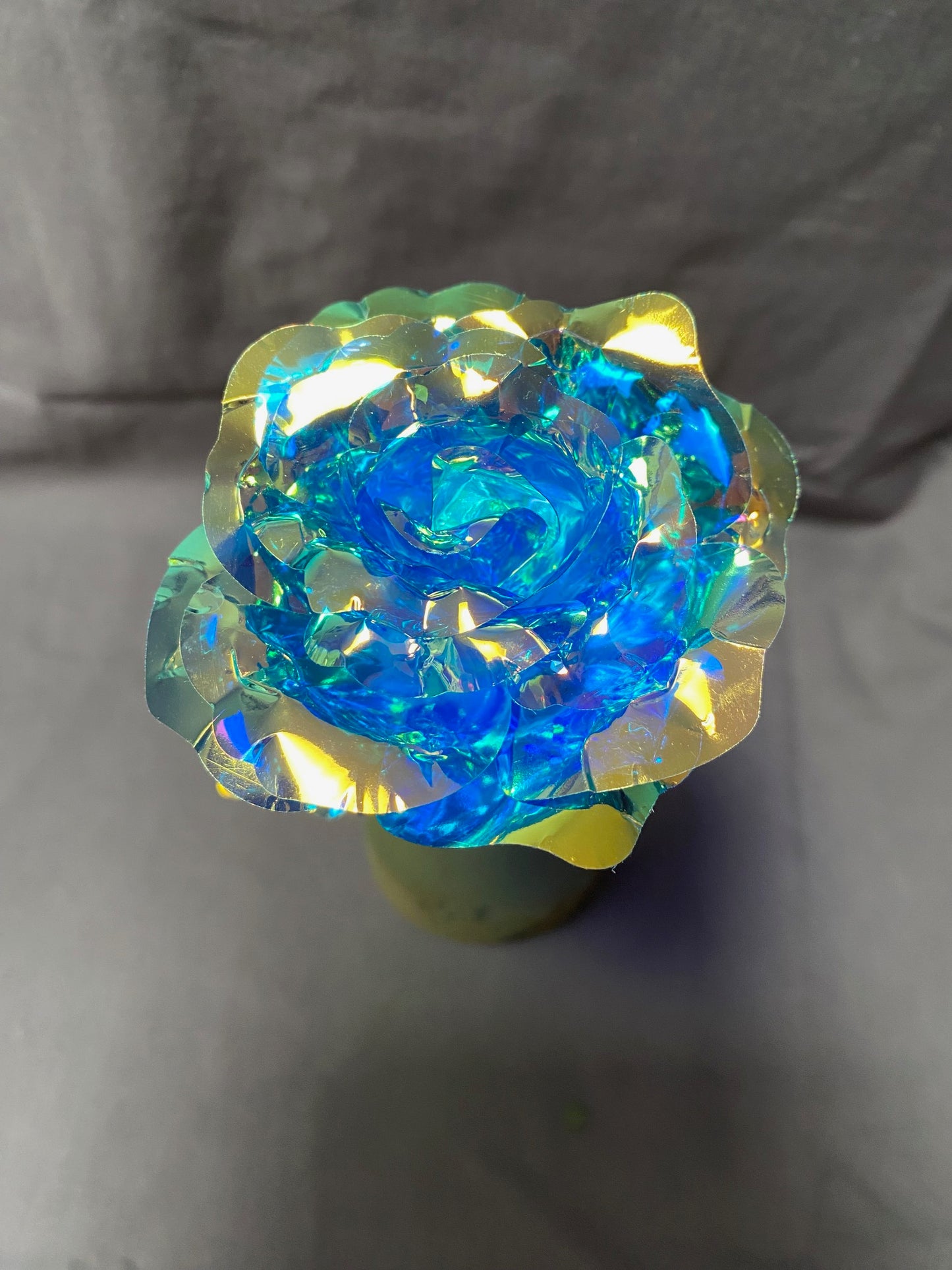 Blue Iridescent Forever Rose *Single Rose*