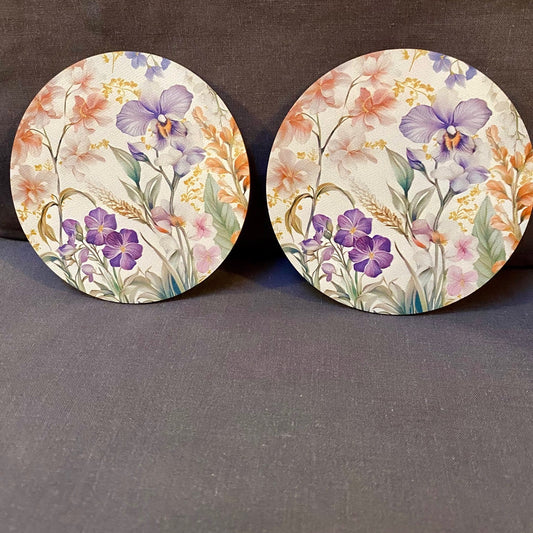 Pansy Coasters *2 pack*